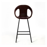 BARCHAIR 00 LEATHER BROWN     - CHAIRS, STOOLS